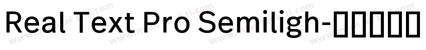 Real Text Pro Semiligh字体转换
